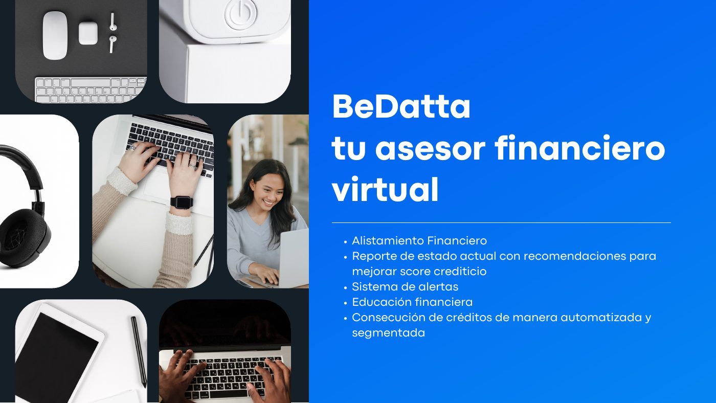 Diapositiva del pitch: BeDatta, tu asesor financiero virtual